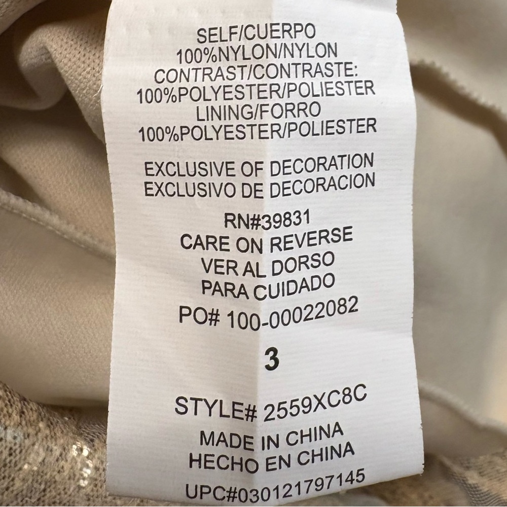EUC, Sequin Hearts Gold Sequin Halter Minidress, Size Junior’s 3 - Picture 10 of 10